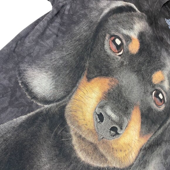 The Mountain Black Labrador Dog Graphic Tie Dye TShirt XL USA Made Vincent Hie - Picture 8 of 15